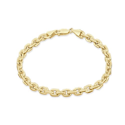 Men Chain Bracelet 9ct Yellow Gold Strength in Every Link 23.52GR