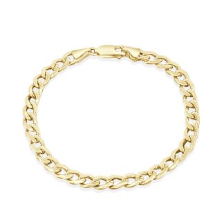 Chain Bracelet Gold, 9ct Lightweight Strength with Everyday StylePolished 9ct gold bracelet