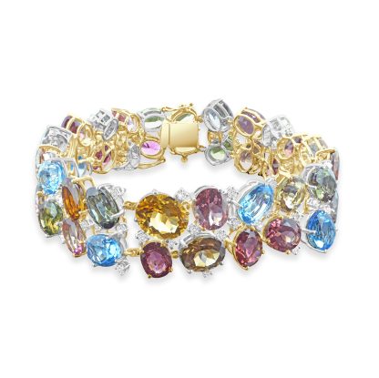 Tennis Bracelet, Platinum and Yellow Gold A Spectrum of Sophistication
