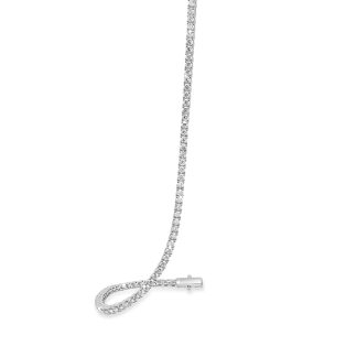 Lab Diamond Tennis Bracelet 18kt White Gold, Modern BrillianceLab diamond tennis bracelet