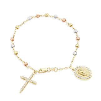 Rosary Bracelet Gold, 9KT Spiritual Grace with Timeless Style9KT gold rosary bracelet