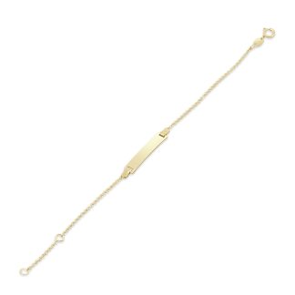 Gold Chain Bracelet A Minimalist Statement in 18kt Yellow GoldEngravable ID gold bracelet