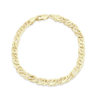Men’s Gold Bracelet in 18Kt Refined Strength in Solid Yellow Gold18Kt gold bracelet for men