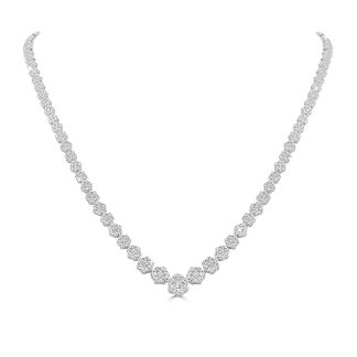 Tennis Necklace 18kt White Gold with Natural DiamondsWhite gold tennis necklace with diamonds