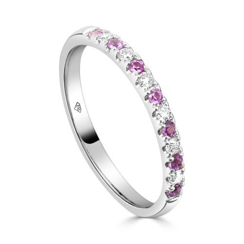 Ladies Wedding Band A Colourful Twist on Timeless Elegance