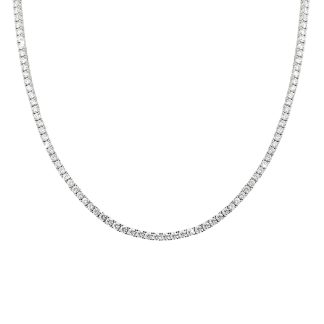 Tennis Necklace 10Ct Lab Diamonds in 18kt White Gold10ct lab diamond necklace