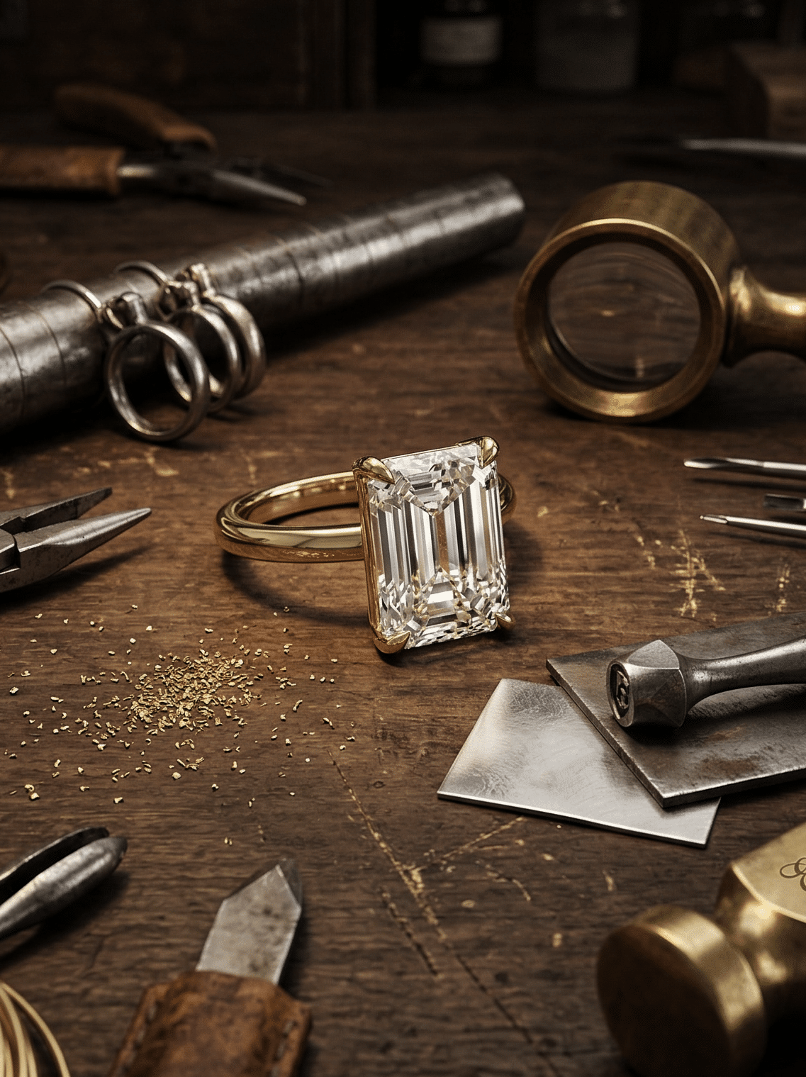 Oval Cut Lab Diamond Engagement Ring