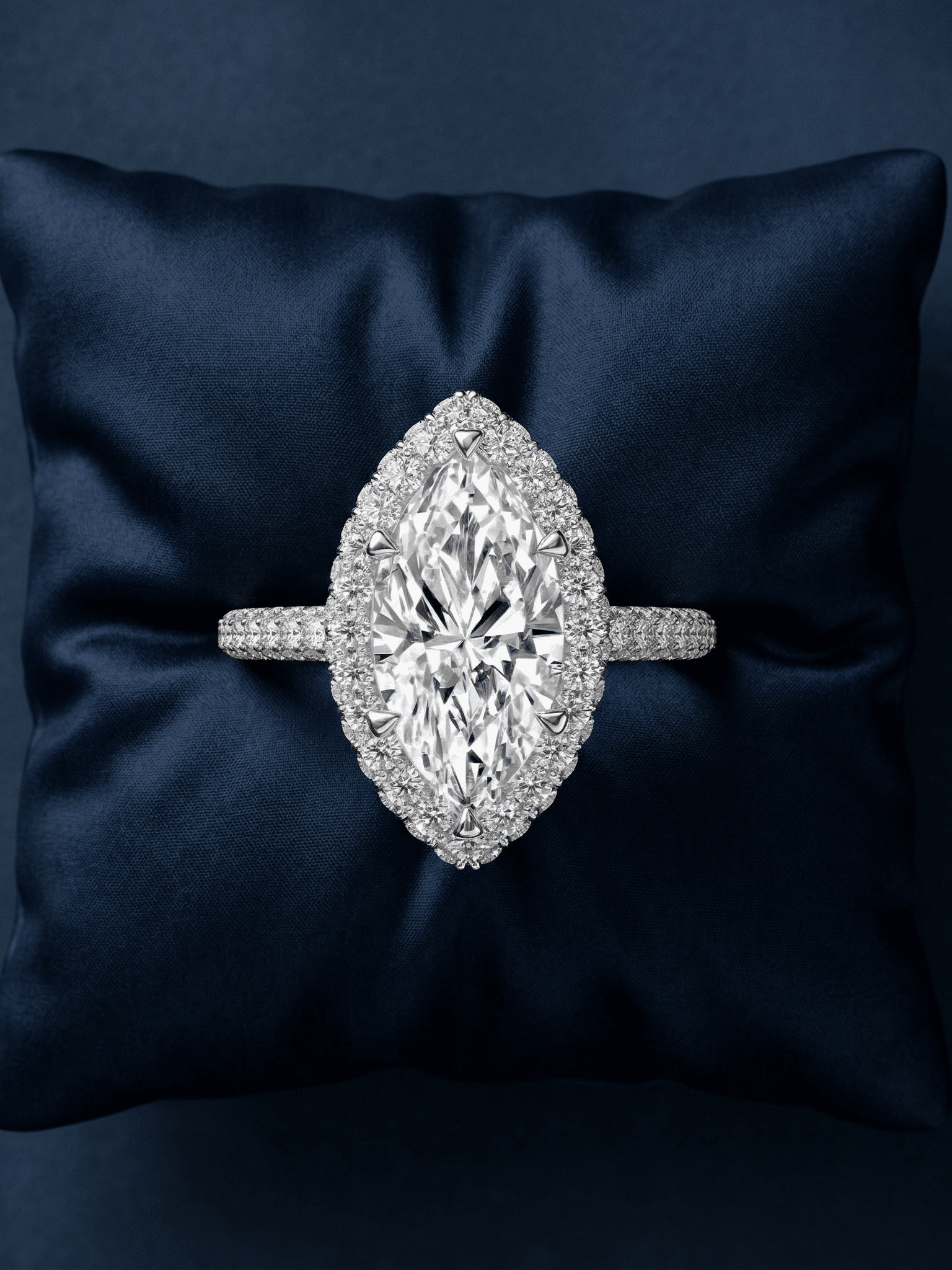 Marquise Lab Diamond Ring Elegant Yellow…