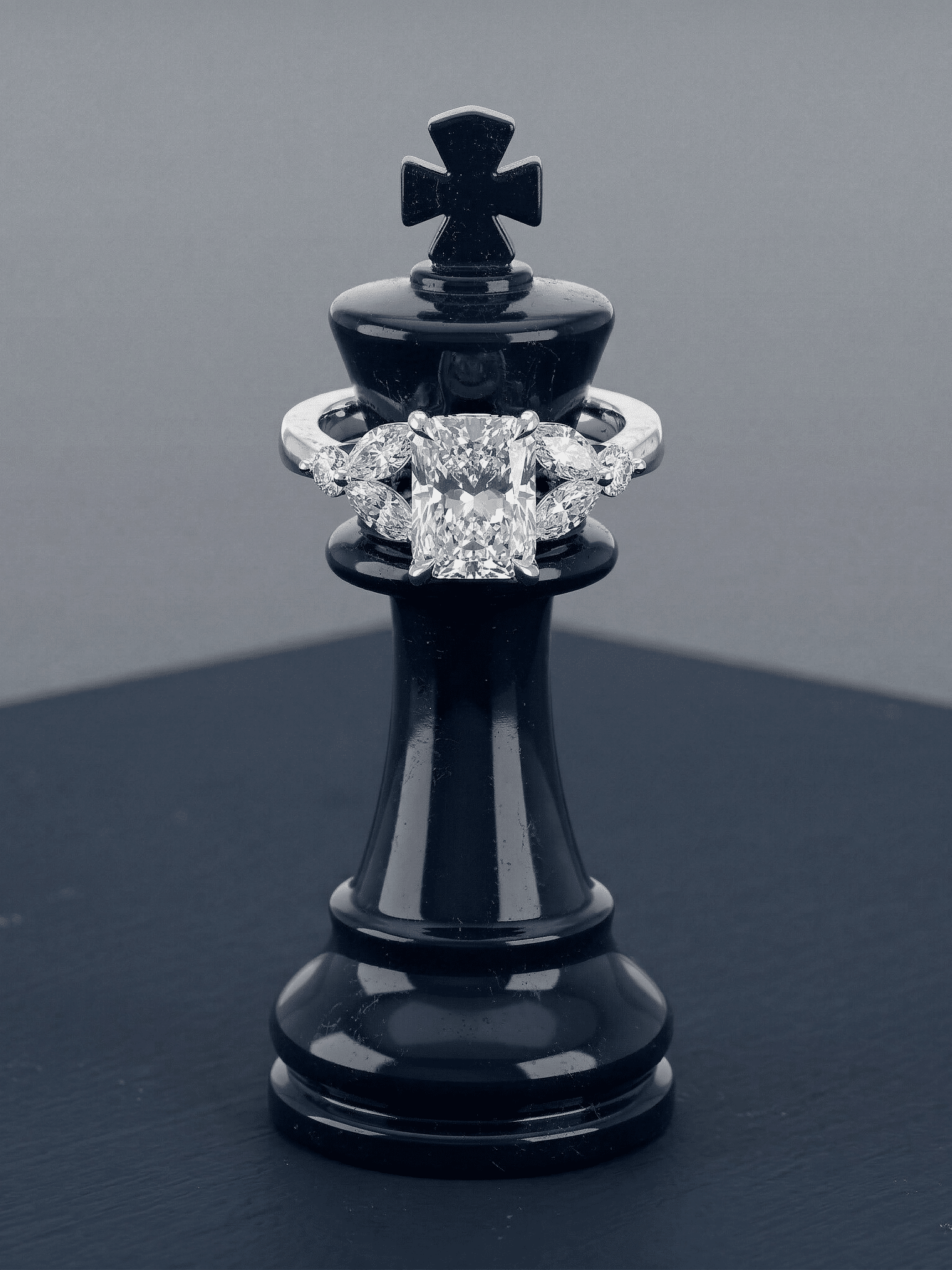 Cushion Cut Diamond Engagement Ring with…