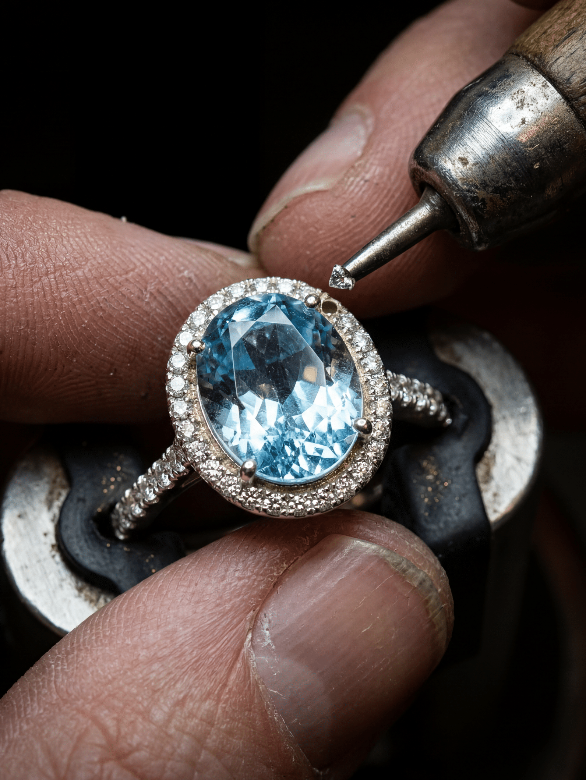 Aquamarine Diamonds Ring A Statement of …