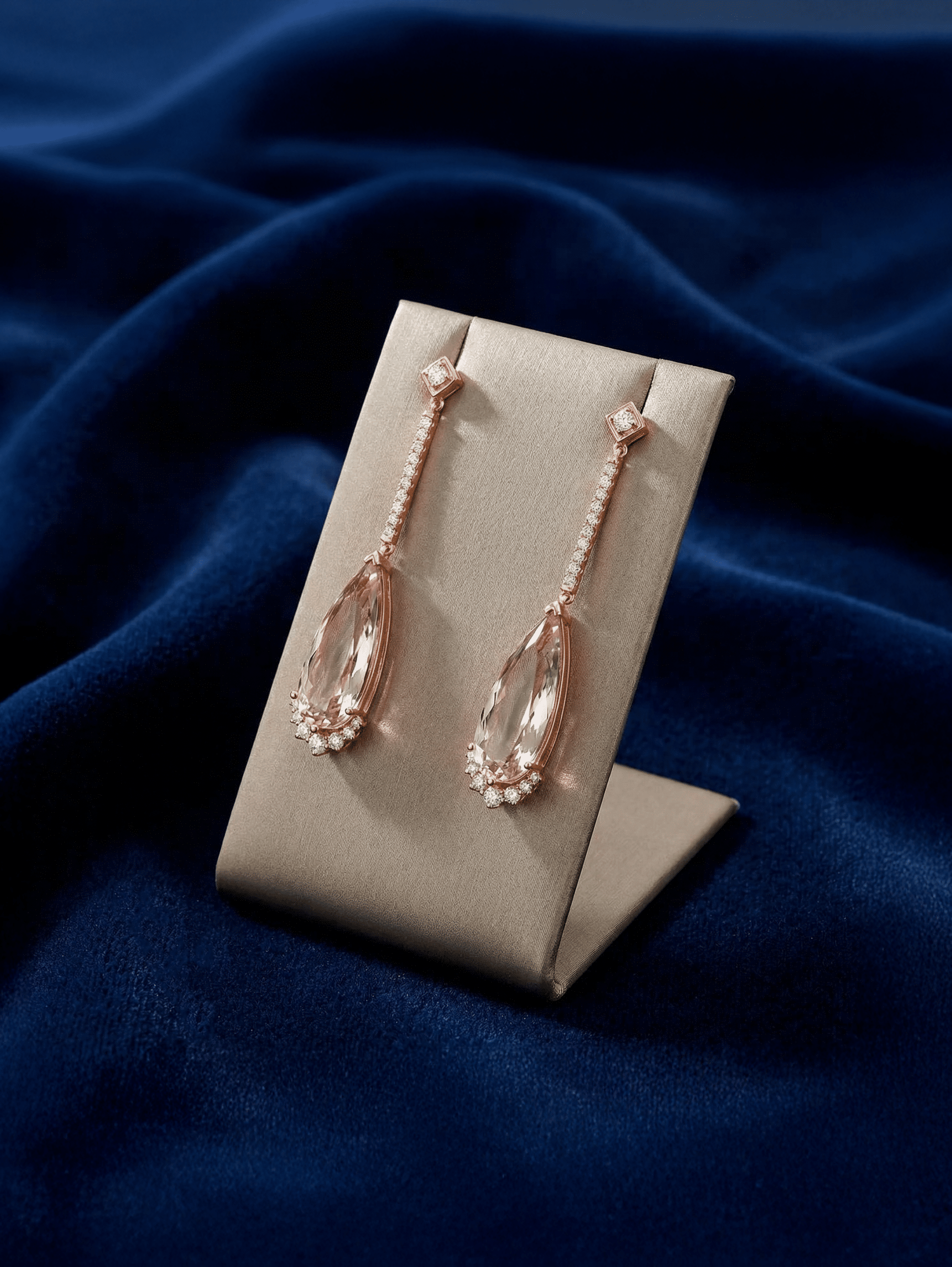 18kt Rose Gold Cushion-Cut Morganite and…