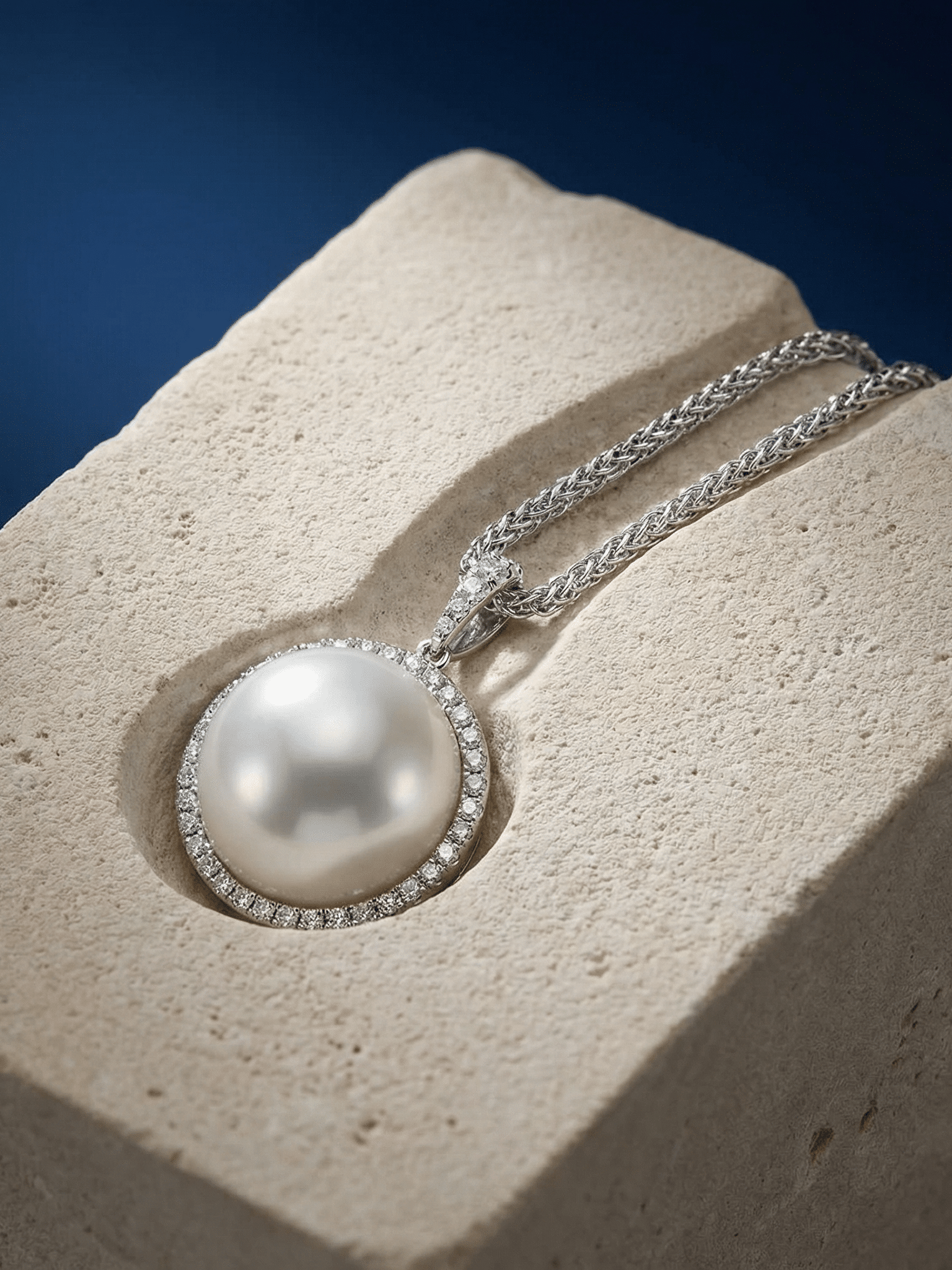 Diamond And Akoya Pearl Drop Earrings