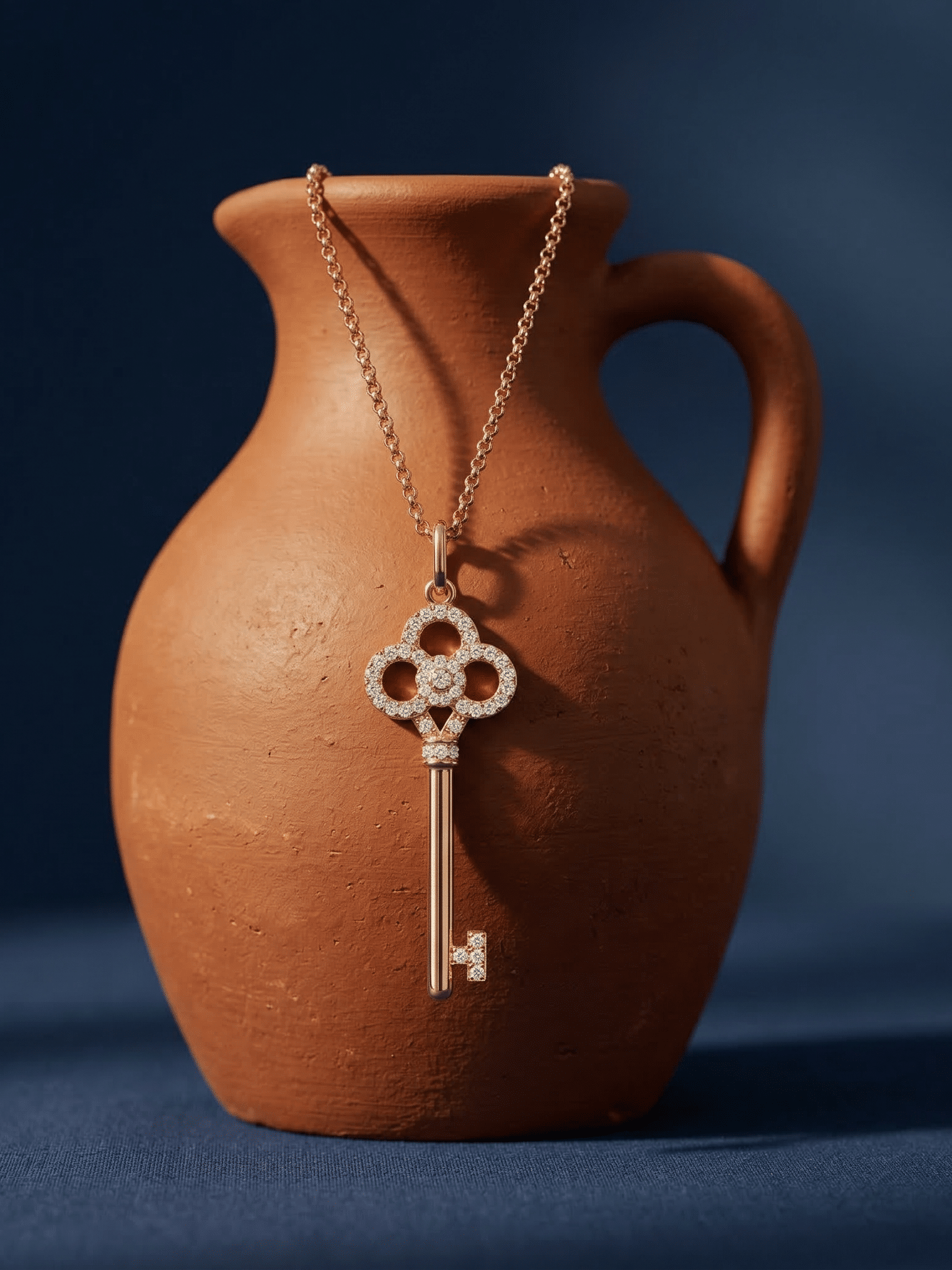 Aquamarine Pendant in 18kt White Gold wi…