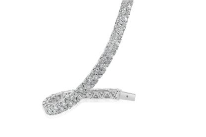 Round Diamond Triangle Tennis Bracelet