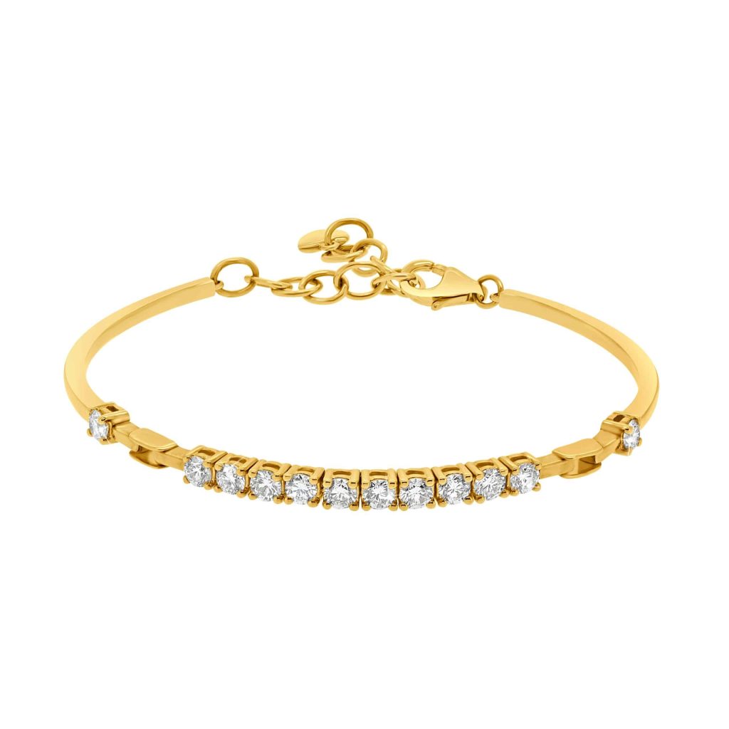 18 Ct Diamonds Bracelet Claws Settings