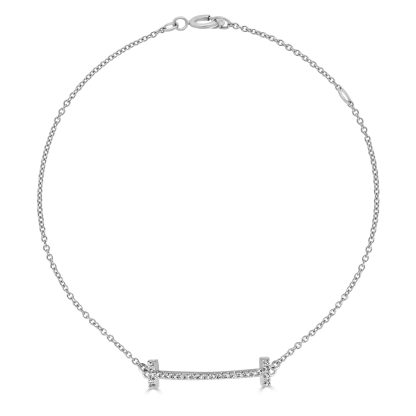 Gold Bracelet with T Bar Symbol