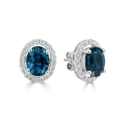 blue topaz earrings