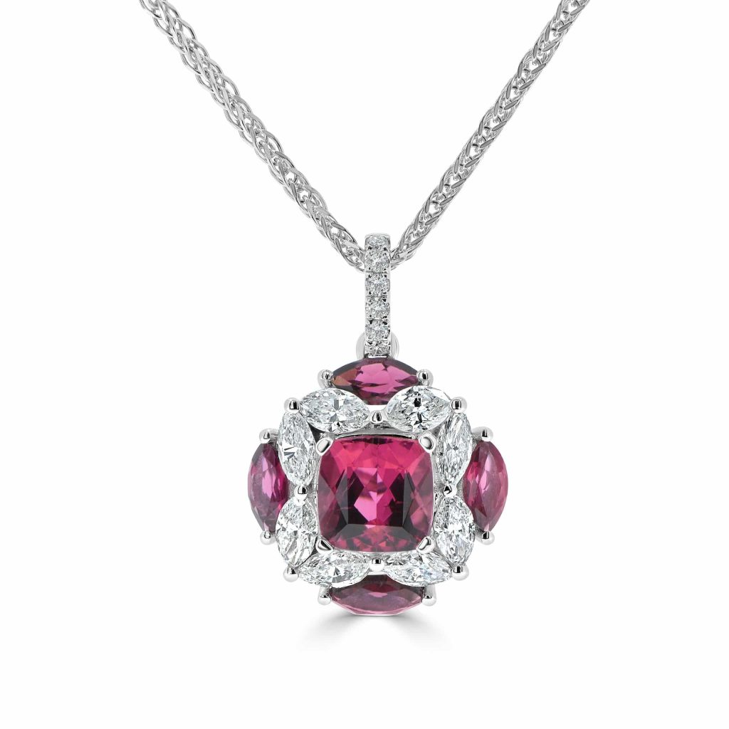 rubellite pendant