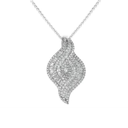 Curved Diamond Eye Pendant