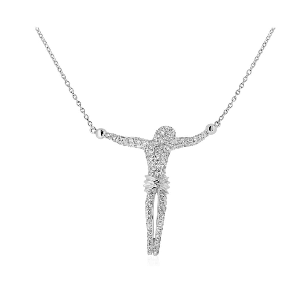Diamond Jesus Pendant