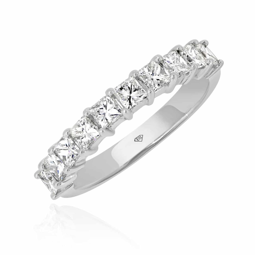 Princess Diamond Wedding Band