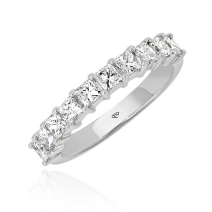Princess Diamond Wedding Band