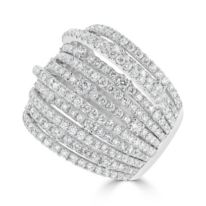 Diamond Claws Set Split Dress Ring