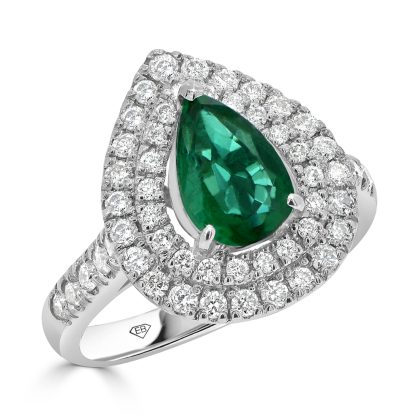 Oval Cut Emerald Dress Ring