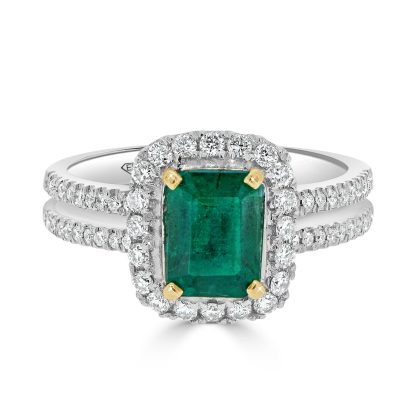 Emerald Engagement Ring
