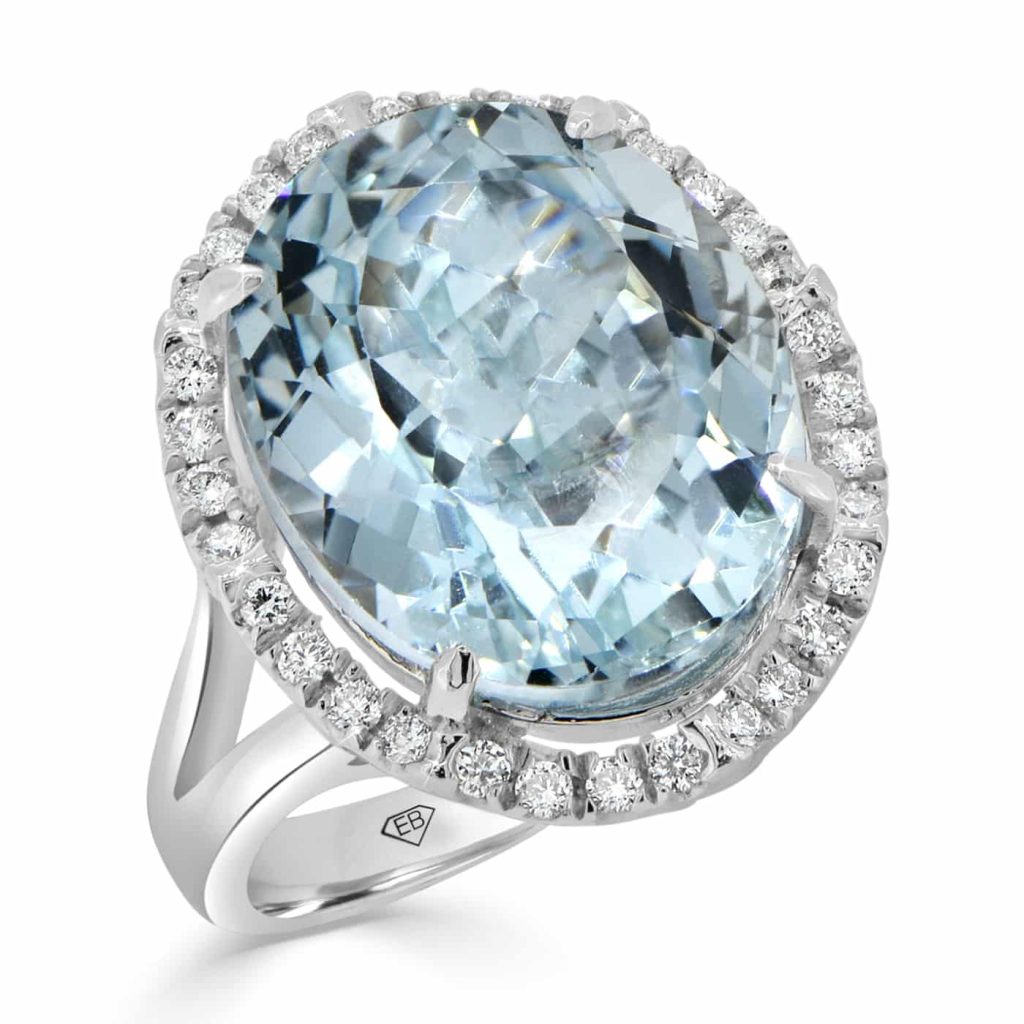 aquamarine engagement ring