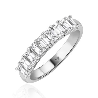 Baguette Diamond Wedding Band in Gold