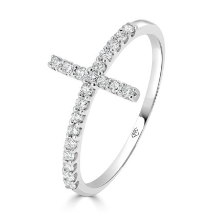 Diamond Cross Ring