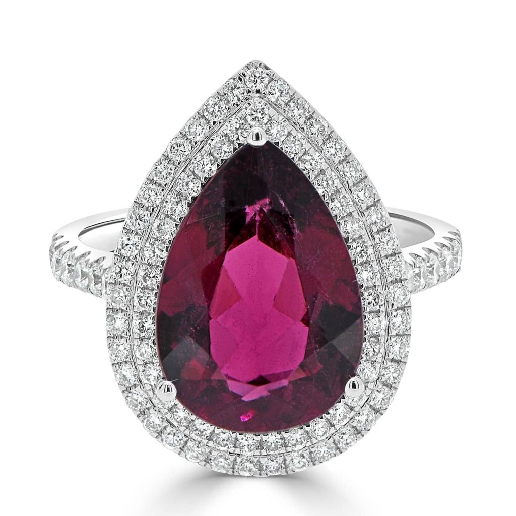Rubellite and Diamond Dress Ring
