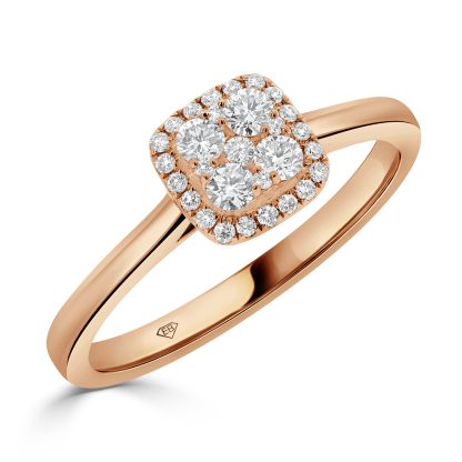 Round Diamond Engagement Ring with Halo