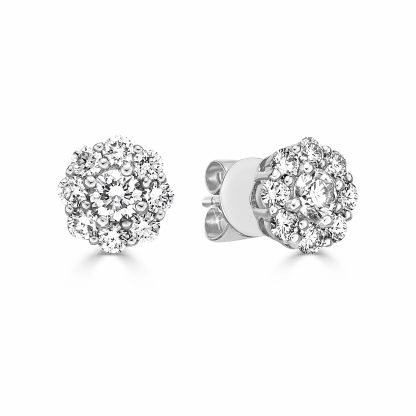 Round Diamond Stud Earrings