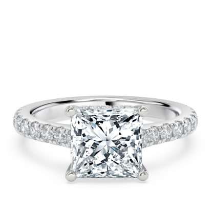 Princess Diamond Engagement Ring with Halo