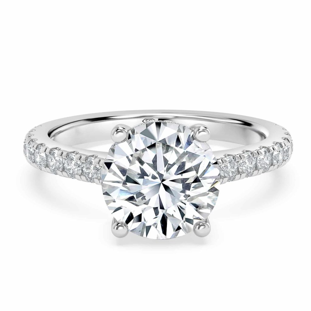 Round Diamond Engagement Ring with Halo