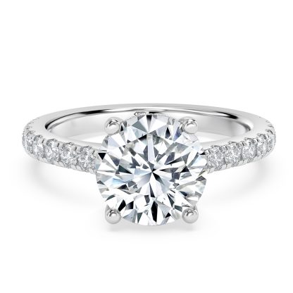 Round Diamond Engagement Ring with Halo