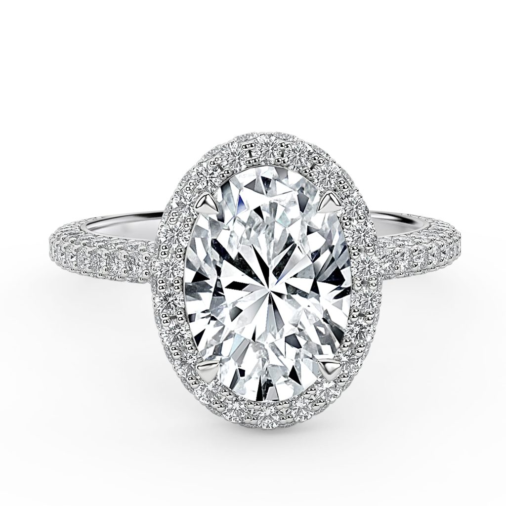 Round Diamond Engagement Ring with Halo