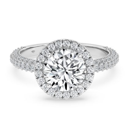 Round Diamond Engagement Ring with Halo