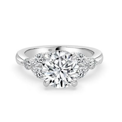 Round Diamond Engagement Ring Trilogy