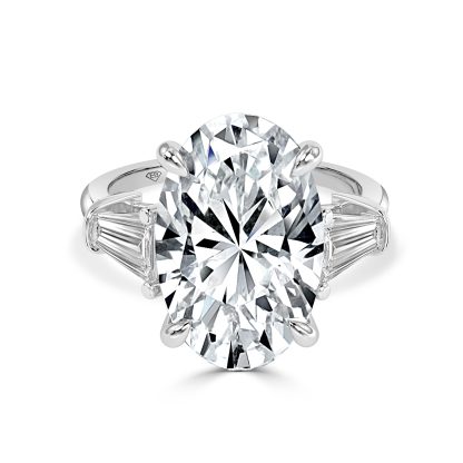 Oval Diamond Engagement Ring Trilogy