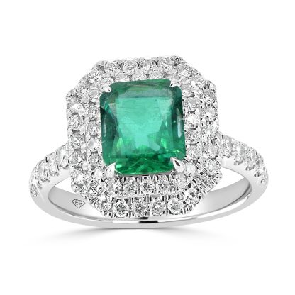 Emerald Engagement Ring