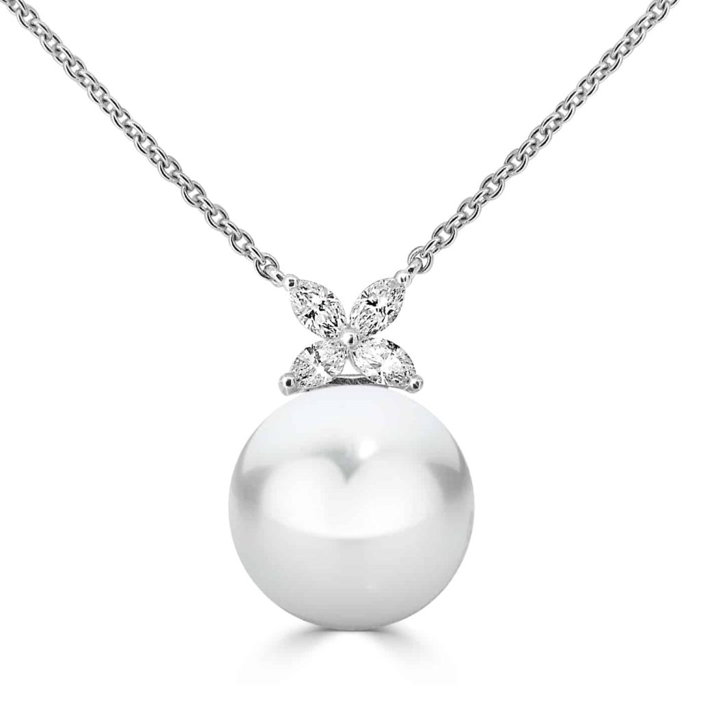 Pearl and Diamond Pendant