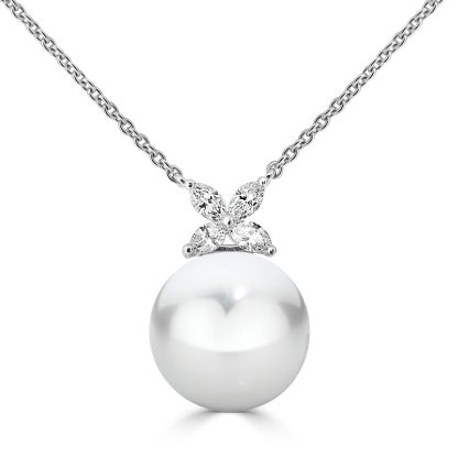 Pearl and Diamond Pendant
