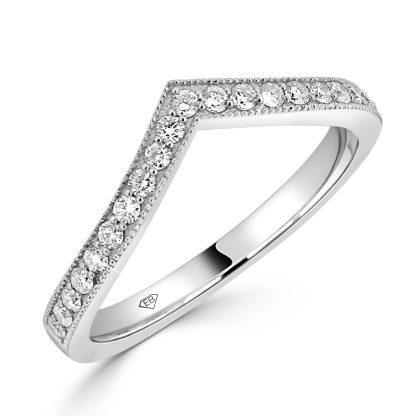 Round Diamond Wedding Band