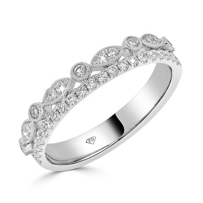 Diamond wedding band