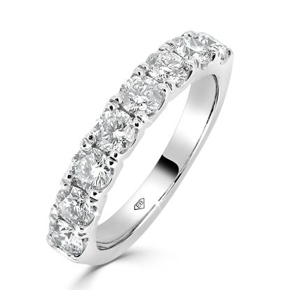 Round Diamond Wedding Band