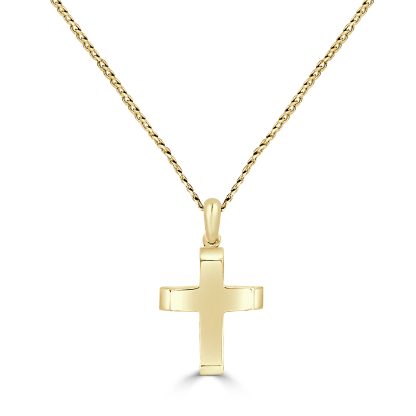 Polished 18kt Cross