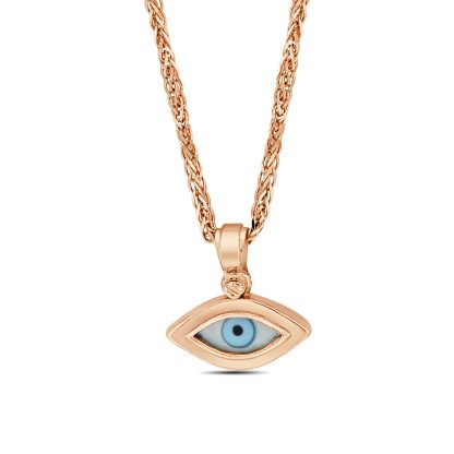 Gold Evil Eye Pendant